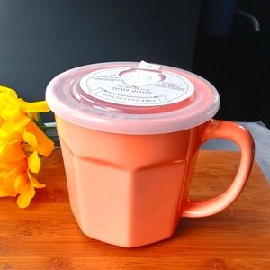 2PC Beautiful Peach color Soup Mug Holder